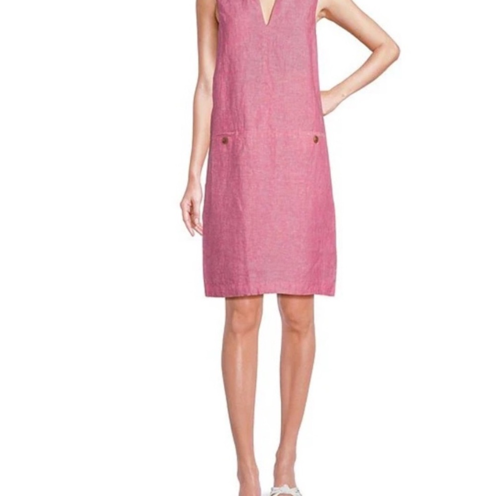 J.Mclaughlin Pink Rue Linen Mini Sleeveless Dress SZ XS - NWT